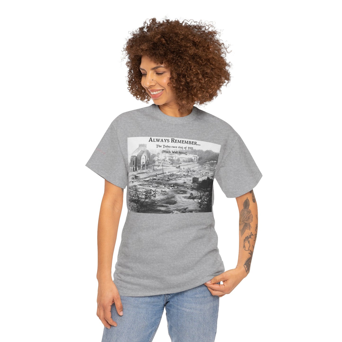 Men's or Women's Always Remember...Black Wall Street T-Shirt (Light)