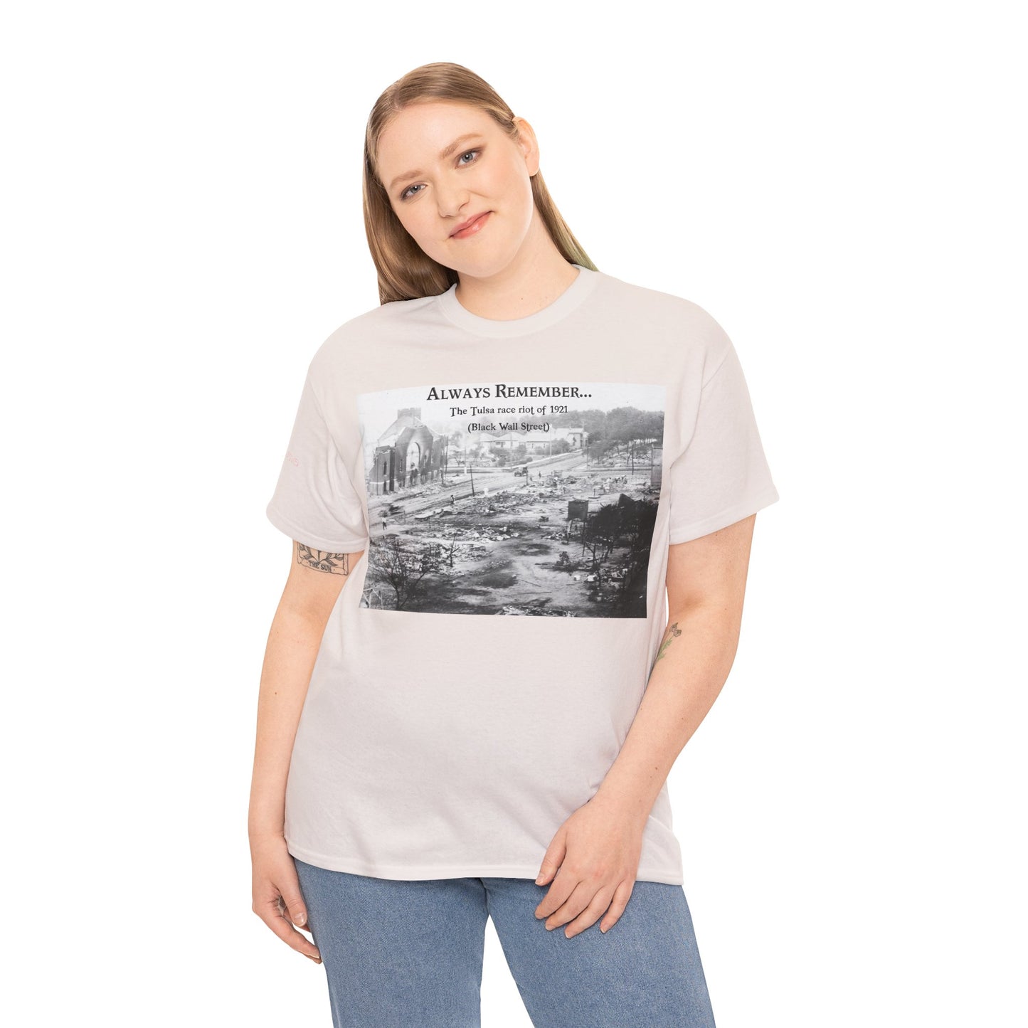 Men's or Women's Always Remember...Black Wall Street T-Shirt (Light)