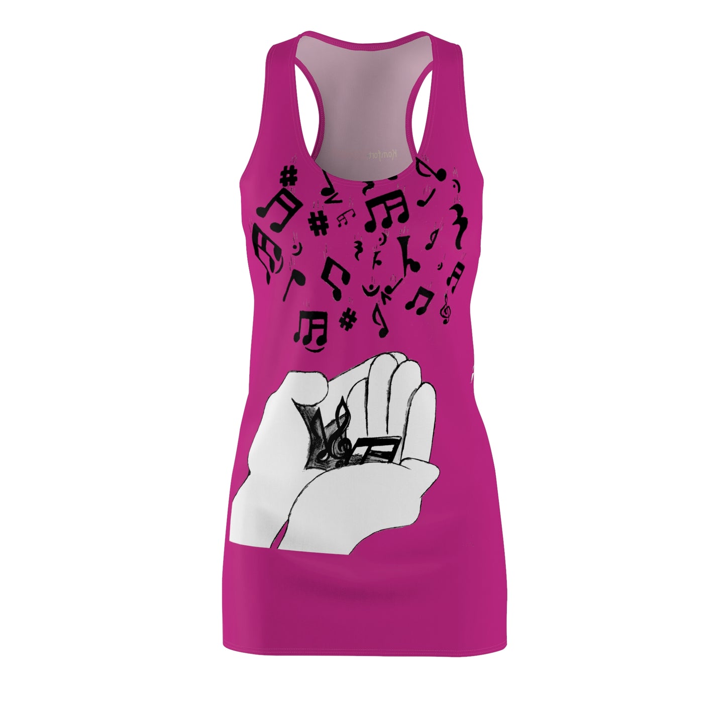 Pink I Am Music Racerback Dress