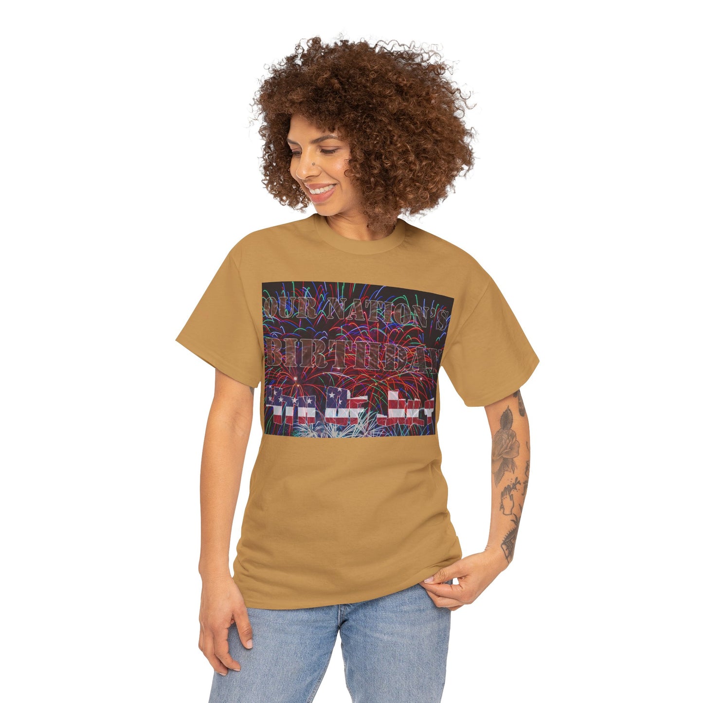 Men's or Women's Our Nation's Birthday American Independence T-Shirt