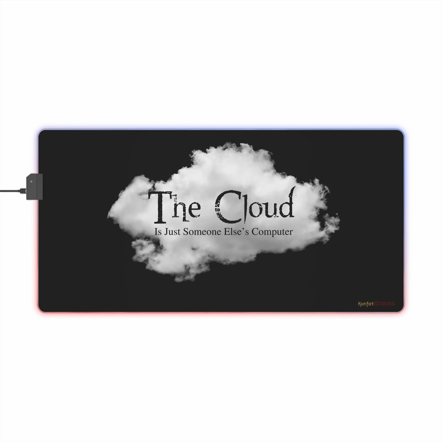 The Cloud LED Gaming Mouse Pad - Black (Tech Lovers)