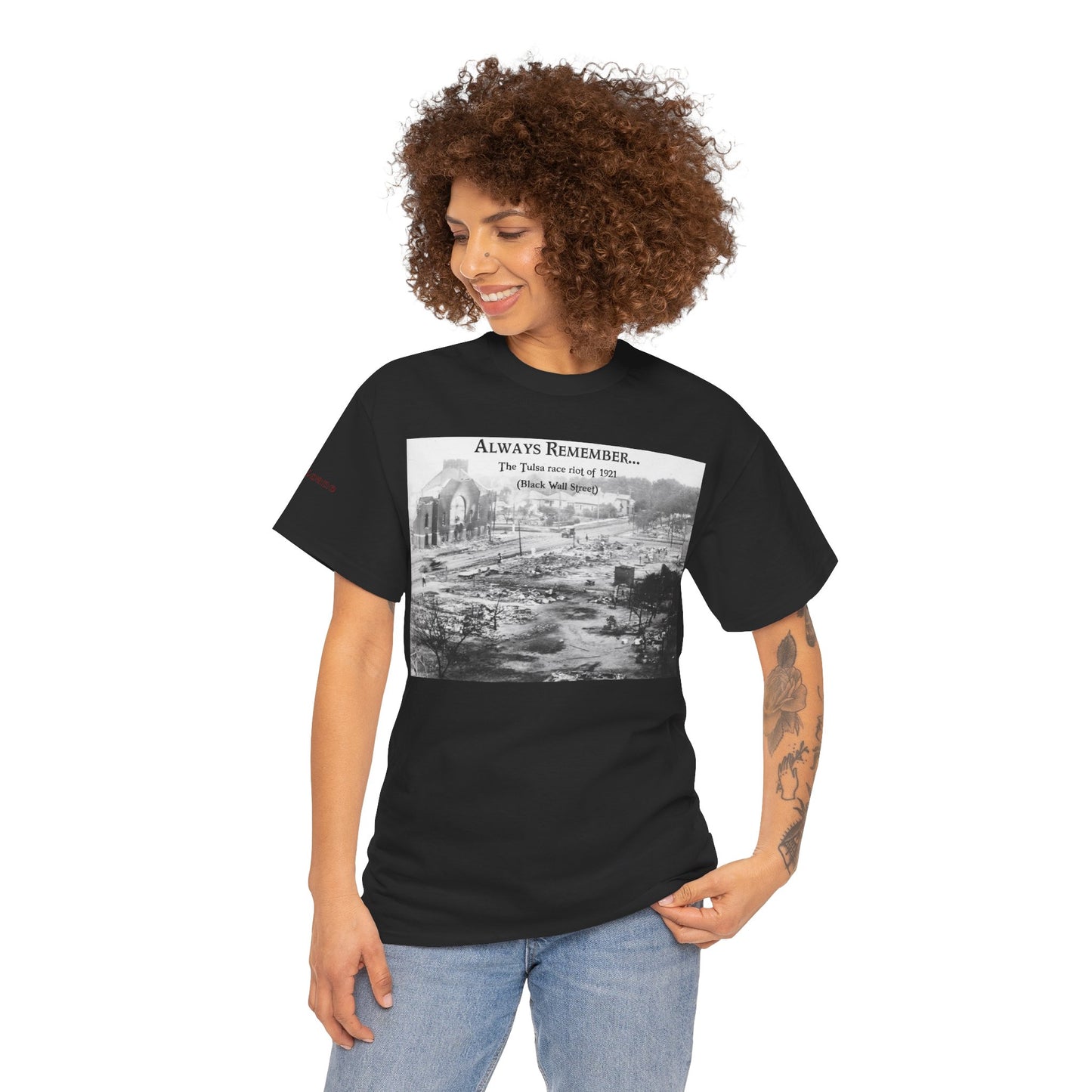 Men's or Women's Always Remember...Black Wall Street T-Shirt (Dark)