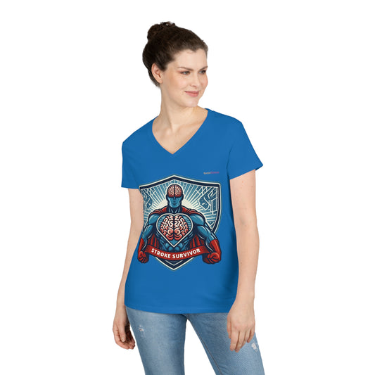 Stroke Survivor Women's V-Neck T-Shirt