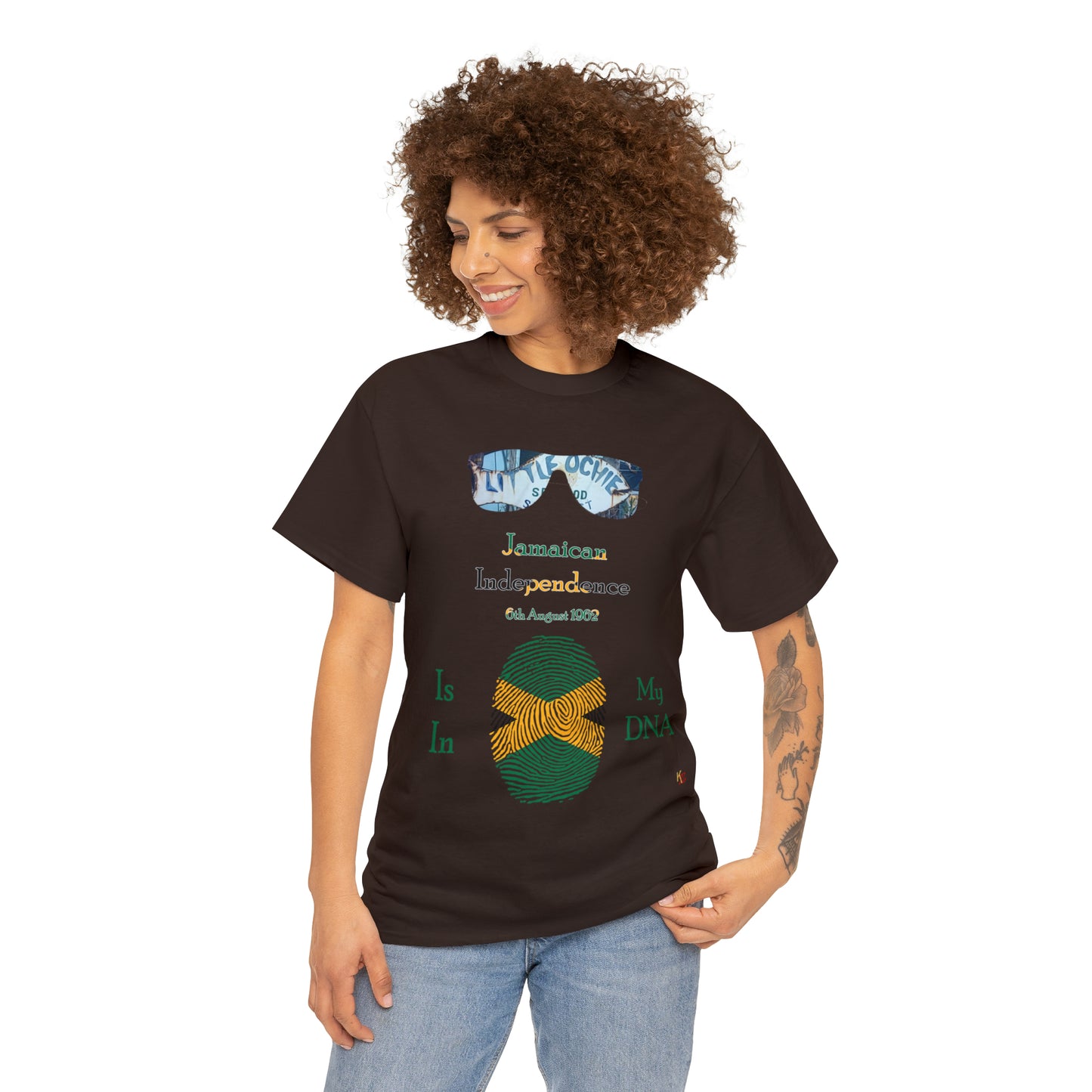 Jamaican Independence Fingerprint T-Shirt