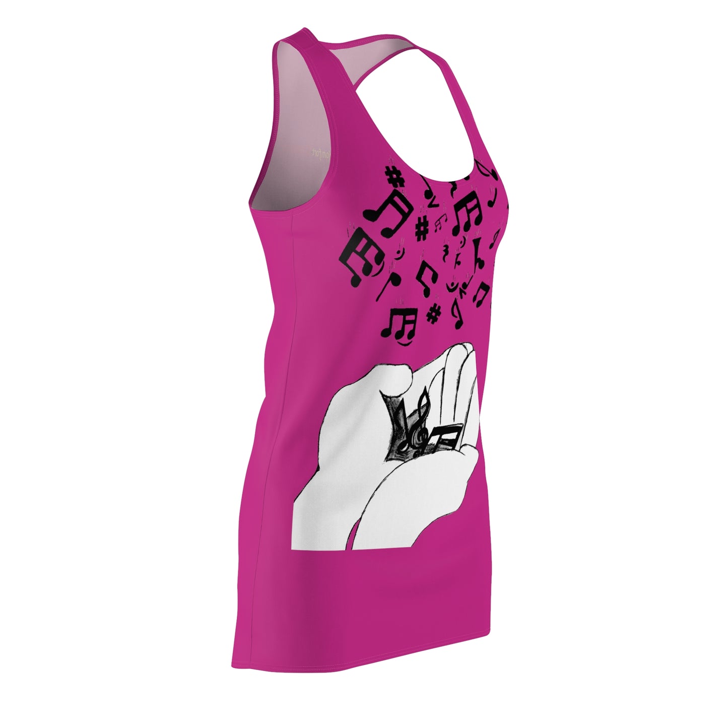 Pink I Am Music Racerback Dress