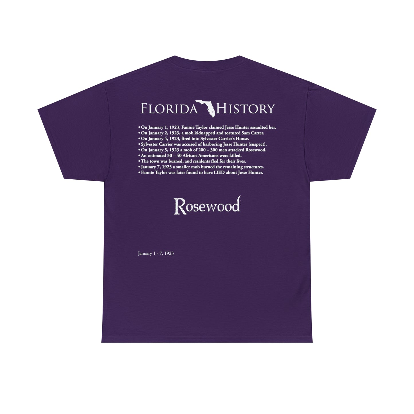 Florida History - Rosewood Massacre T-Shirt