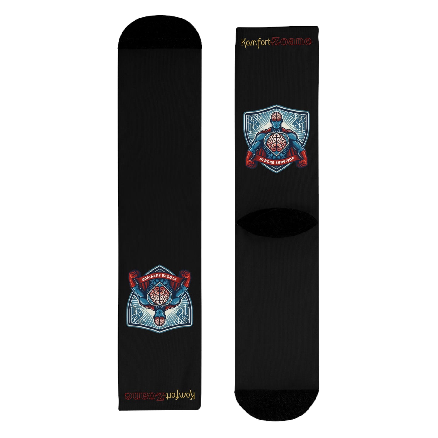Men's or Women's Stroke Survivor Sublimation Crew Socks (EU)