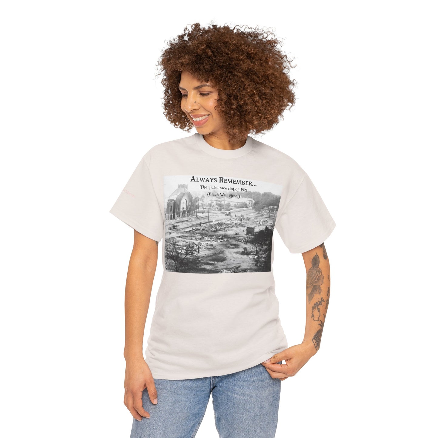 Men's or Women's Always Remember...Black Wall Street T-Shirt (Light)