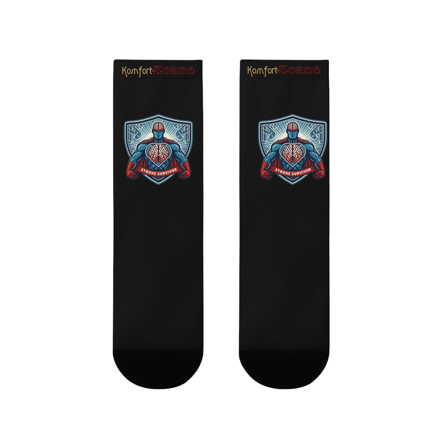 Stroke Survivor Sublimation Crew Socks (EU)