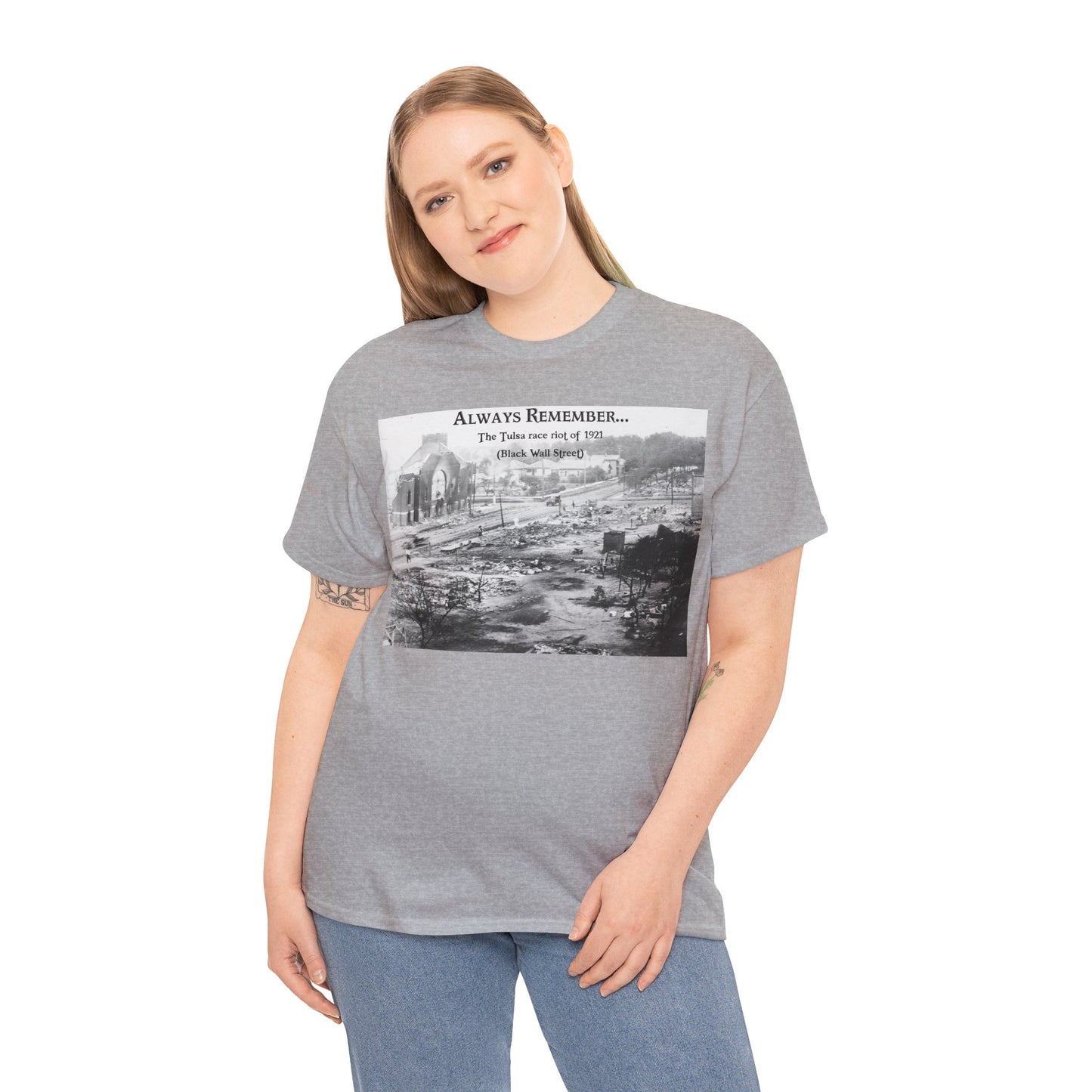 Men's or Women's Always Remember...Black Wall Street T-Shirt (Light)