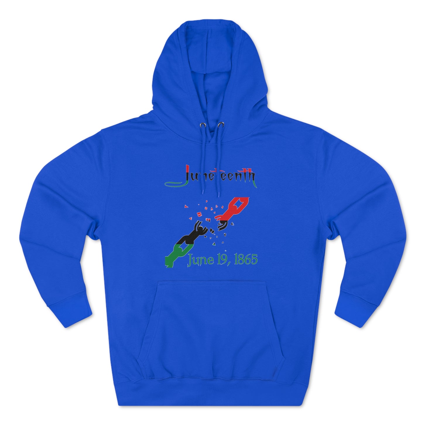 Juneteenth Broken Chains Pullover Hoodie