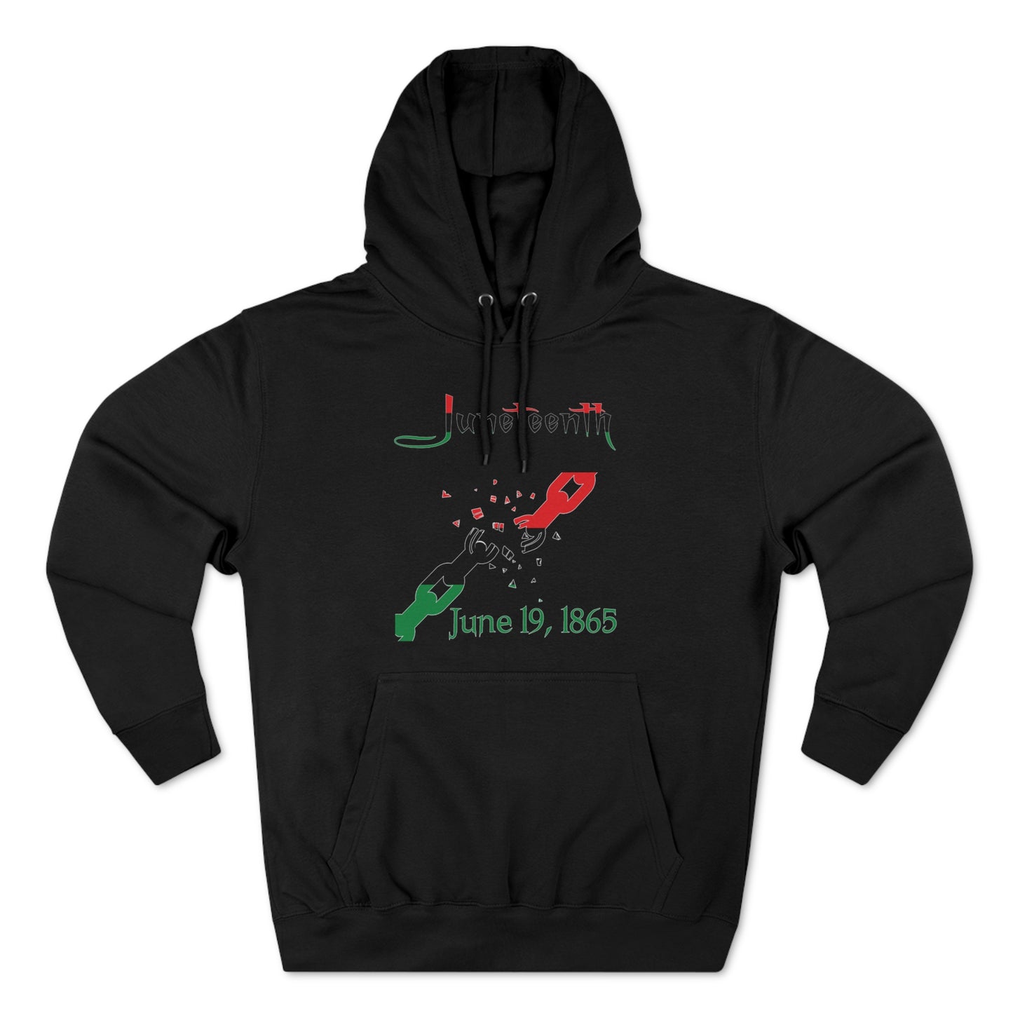 Juneteenth Broken Chains Pullover Hoodie