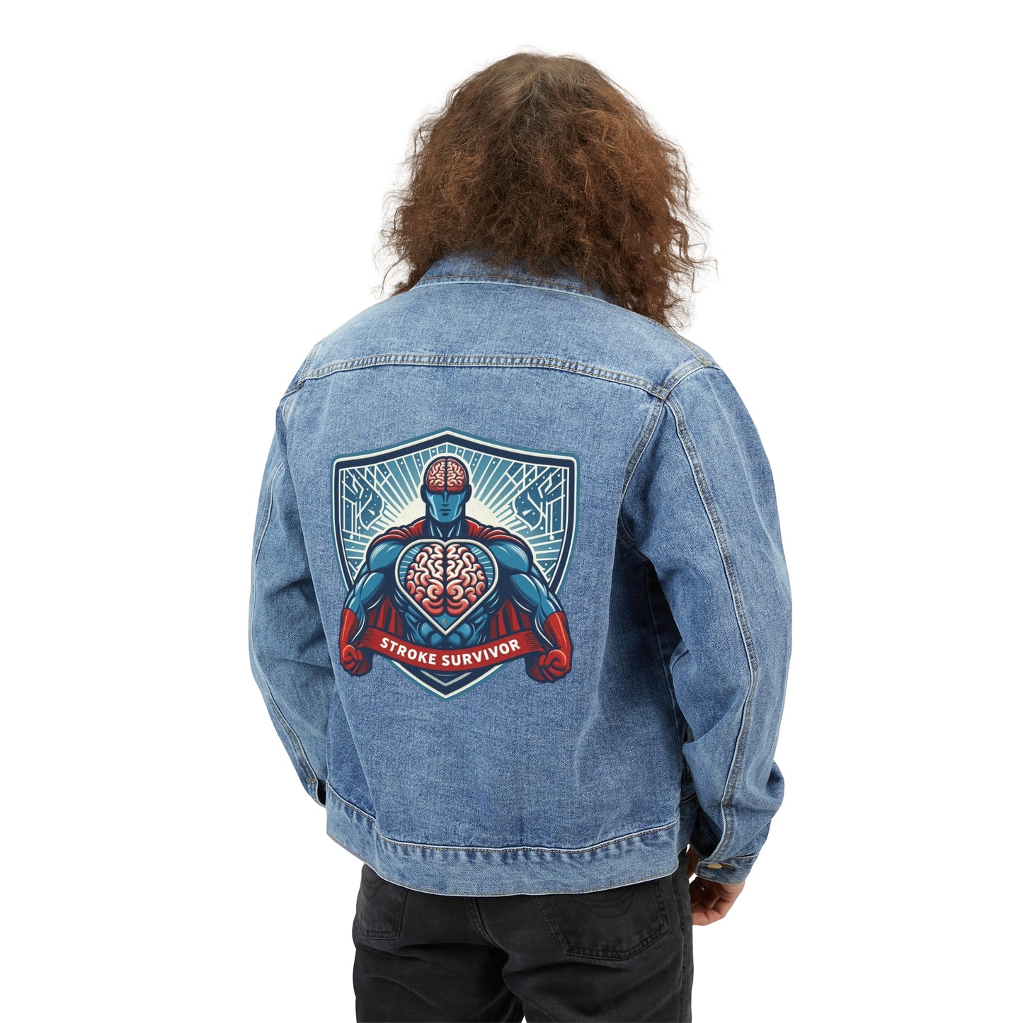 Stroke Survivor Men's Denim Jacket