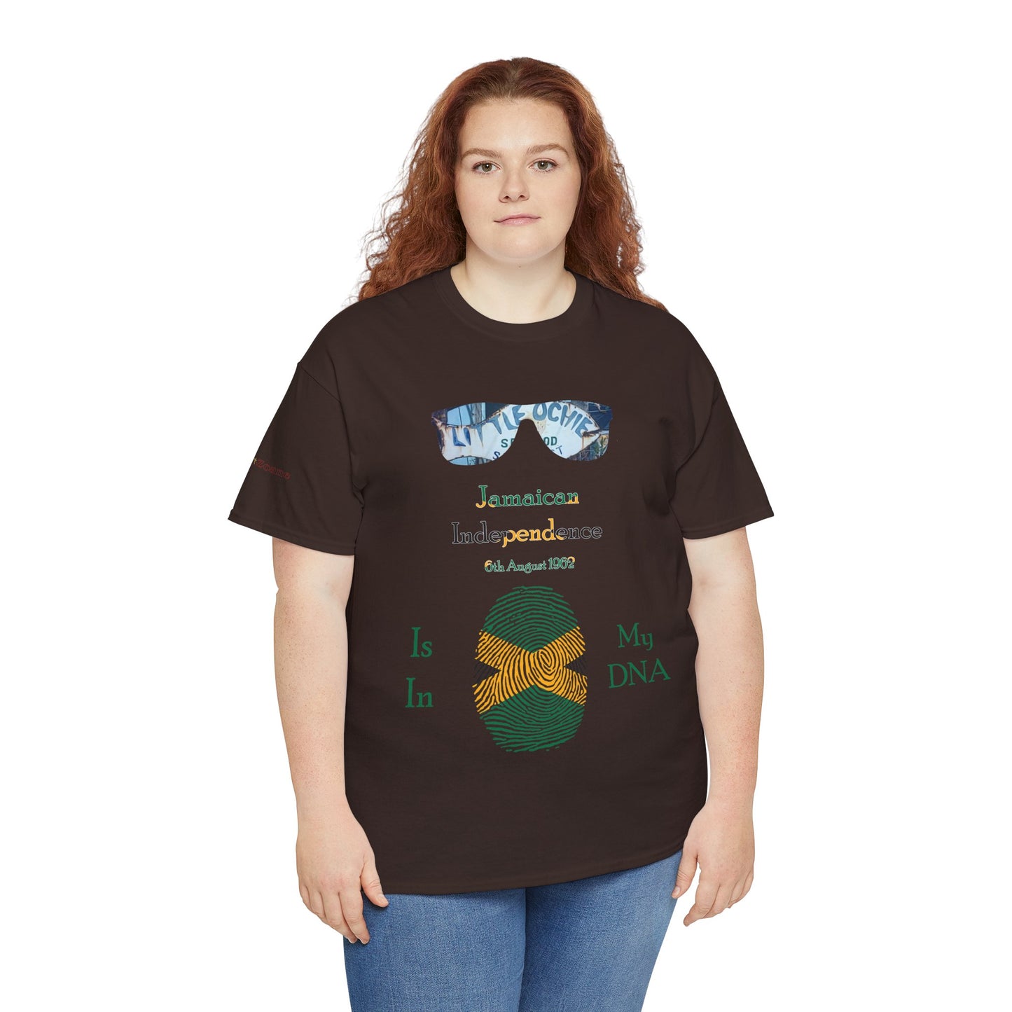 Men's or Women's Jamaican Independence Fingerprint T-Shirt