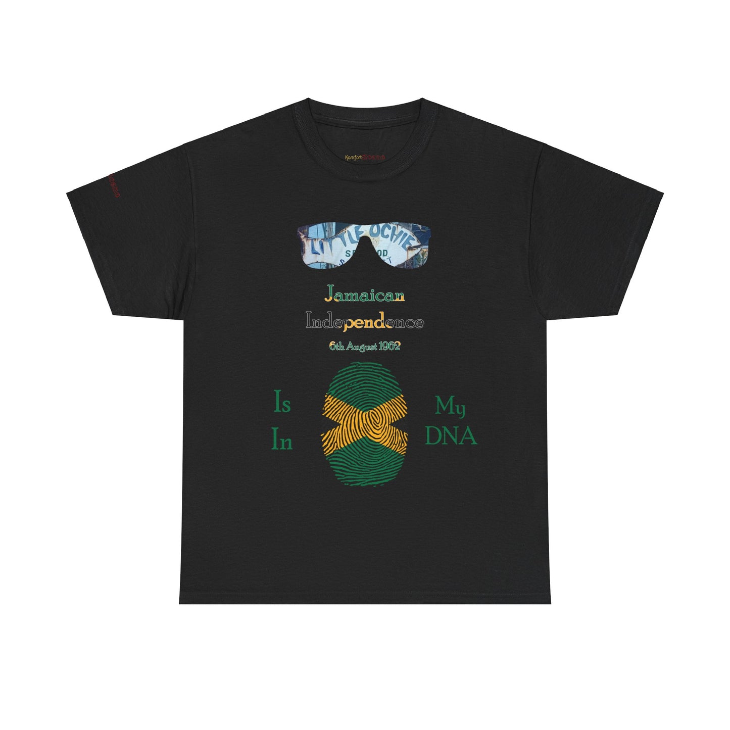 Men's or Women's Jamaican Independence Fingerprint T-Shirt