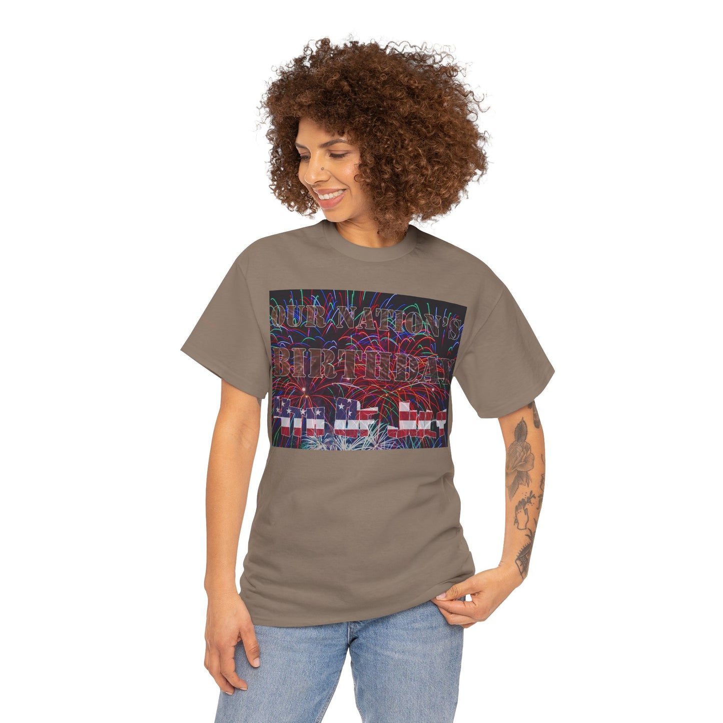 Men's or Women's Our Nation's Birthday American Independence T-Shirt