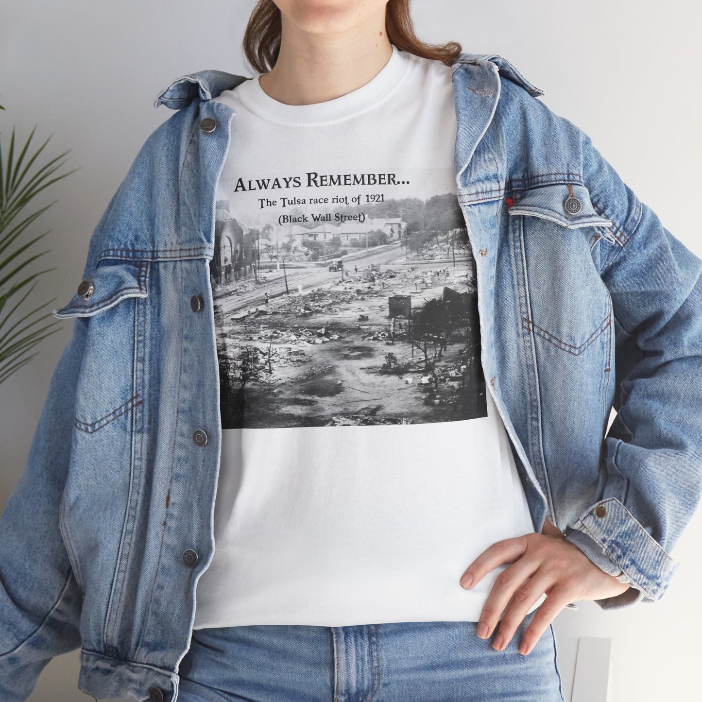 Men's or Women's Always Remember...Black Wall Street T-Shirt (Light)