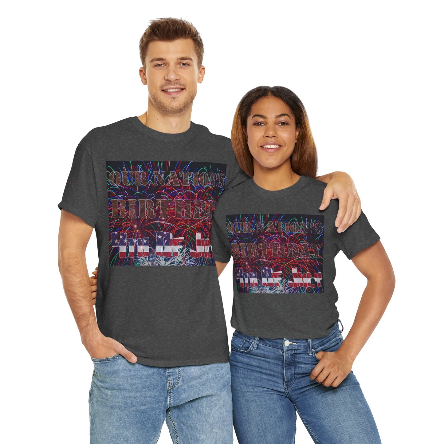 Men's or Women's Our Nation's Birthday American Independence T-Shirt