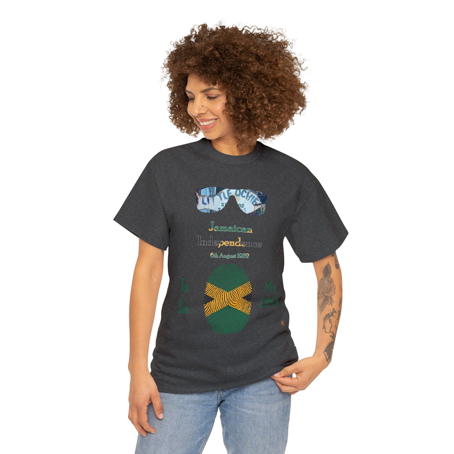 Jamaican Independence Fingerprint T-Shirt