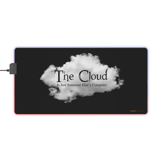 The Cloud LED Gaming Mouse Pad - Black (Tech Lovers)