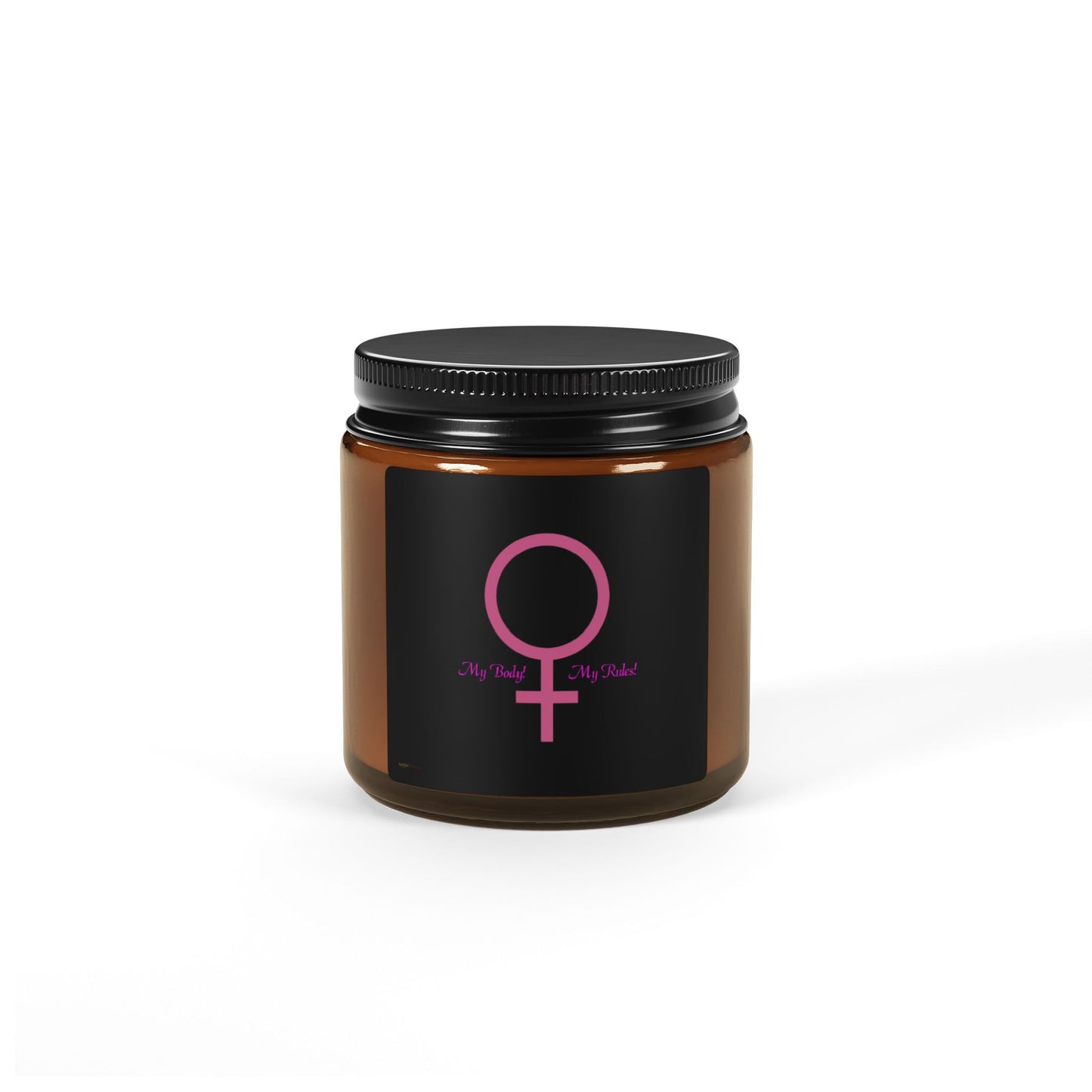 My Body My Rules Scented Soy Candle (Multi-Size, Amber Jar)