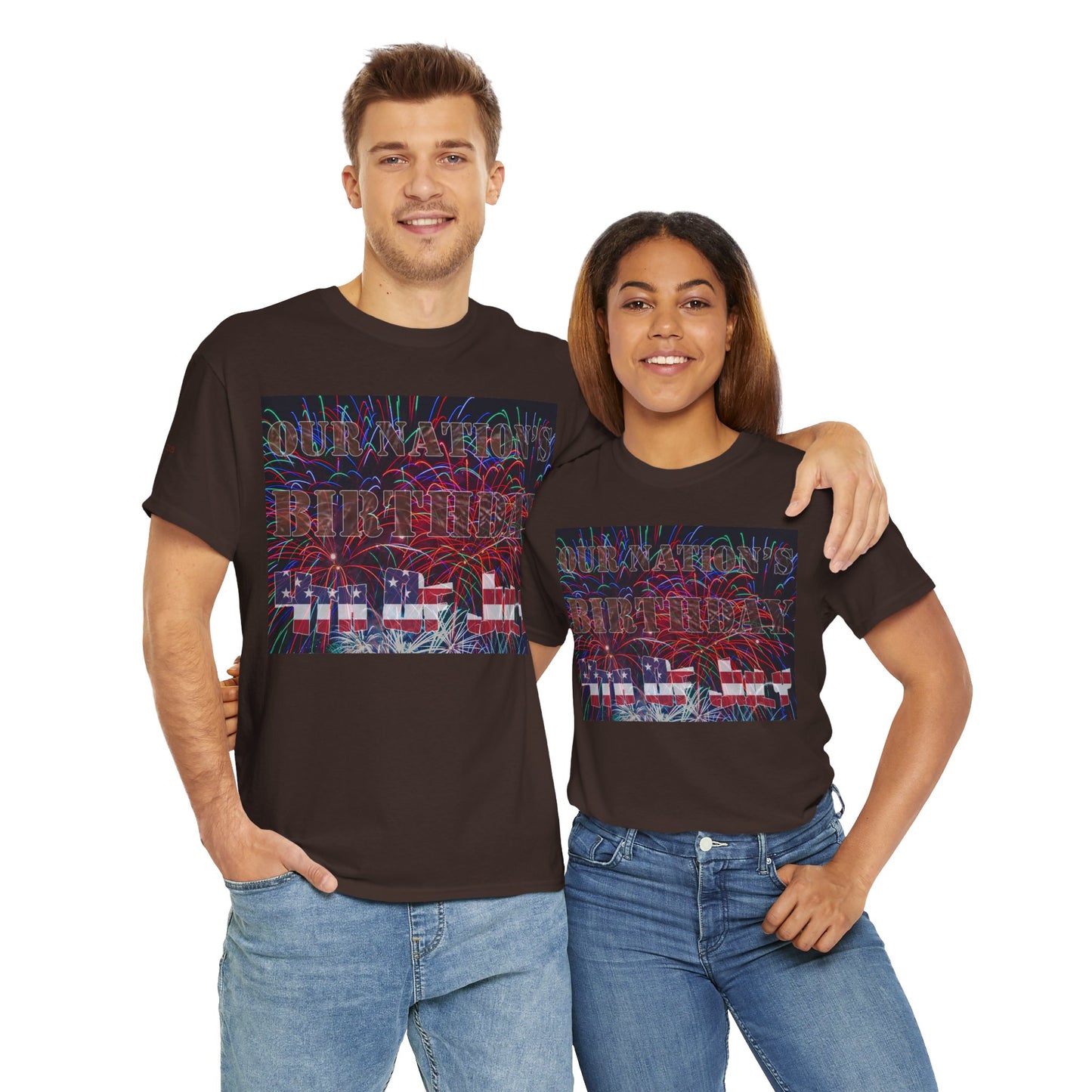 Men's or Women's Our Nation's Birthday American Independence T-Shirt