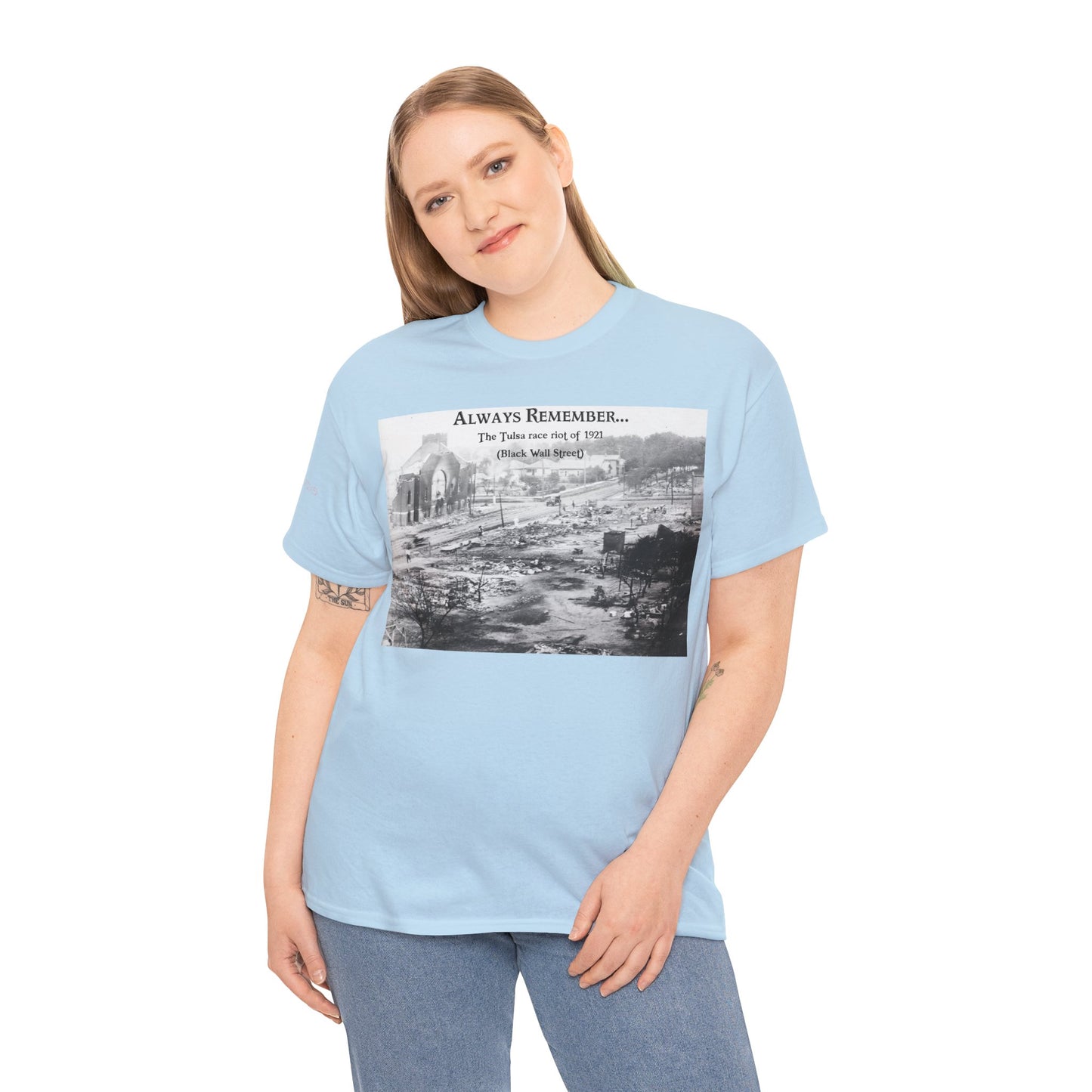 Men's or Women's Always Remember...Black Wall Street T-Shirt (Light)