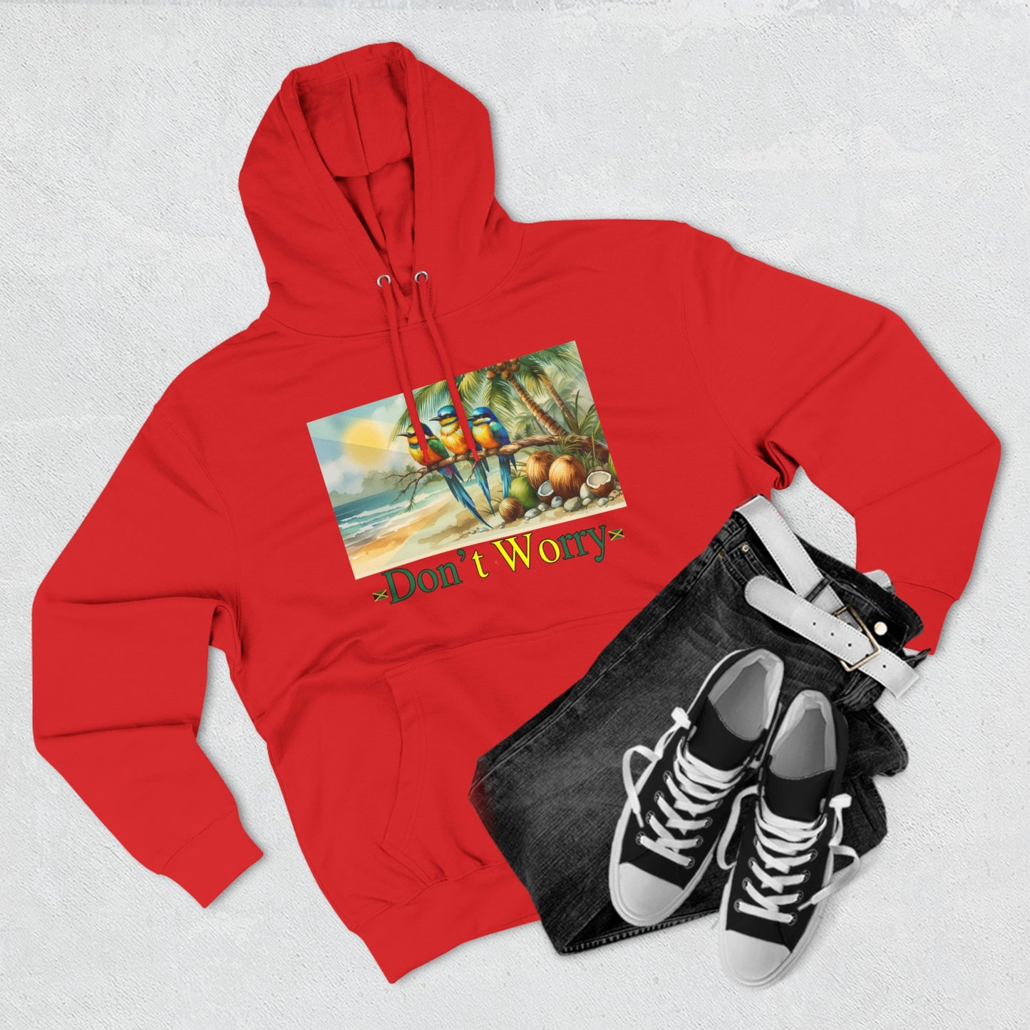 Don't Worry Jamaican Pullover Hoodie