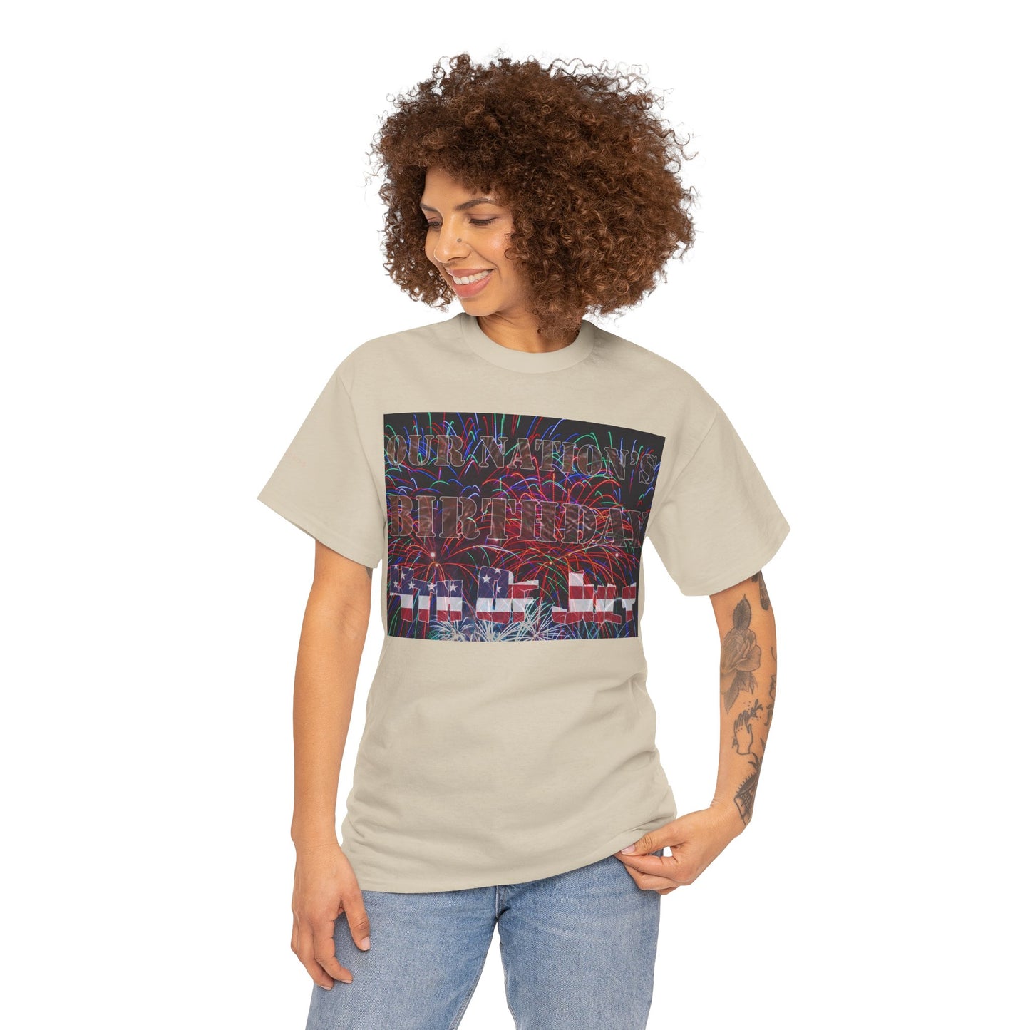 Men's or Women's Our Nation's Birthday American Independence T-Shirt