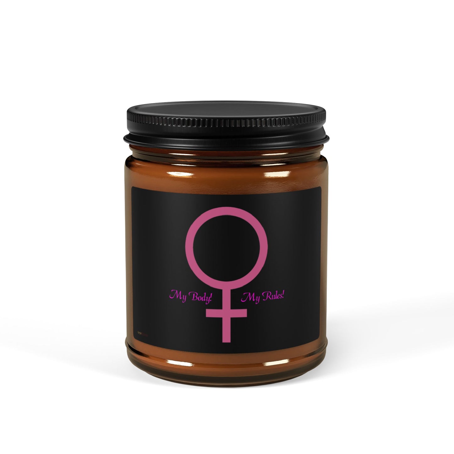 My Body My Rules Scented Soy Candle (Multi-Size, Amber Jar)