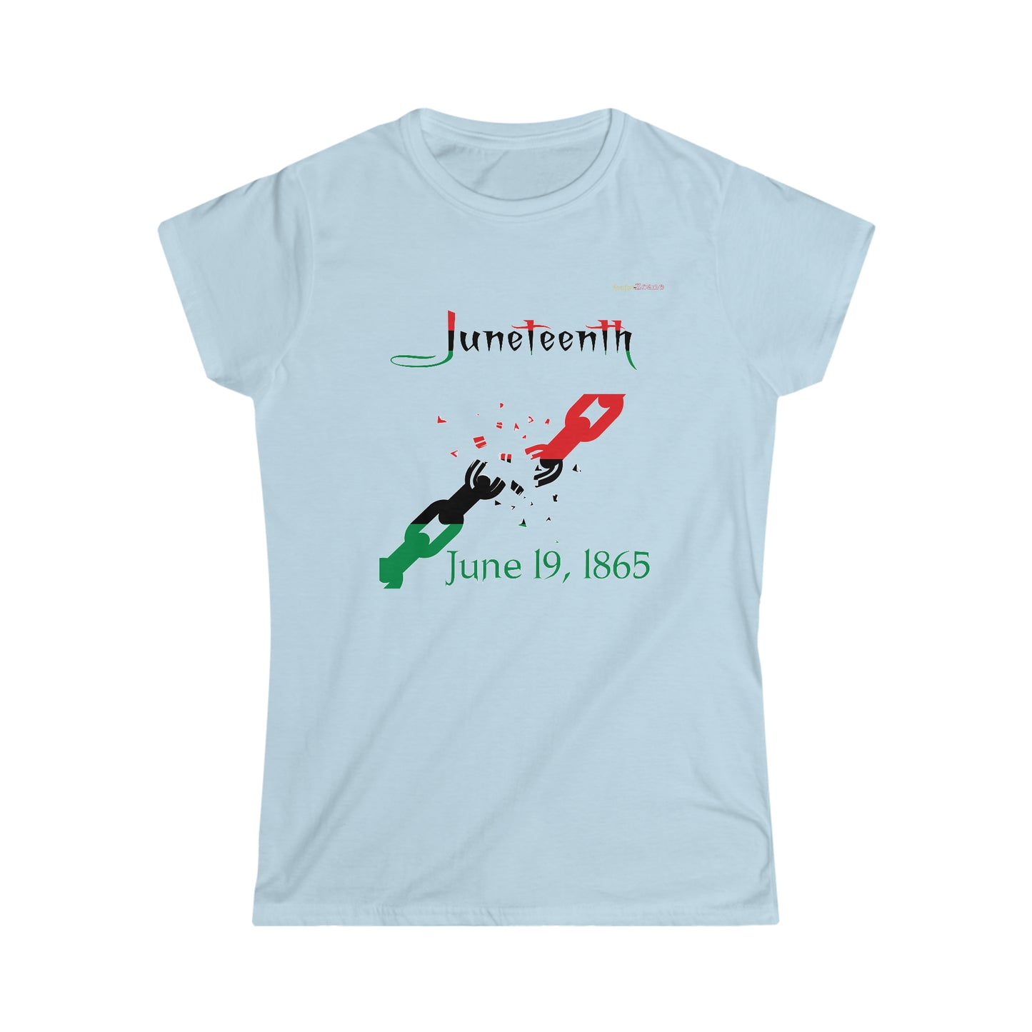 Juneteenth Broken Chains Women's Softstyle T-Shirt