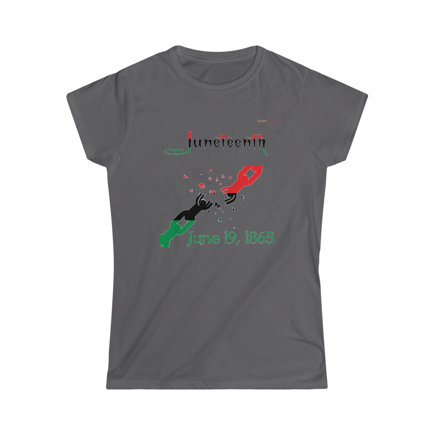 Juneteenth Broken Chains Women's Softstyle T-Shirt