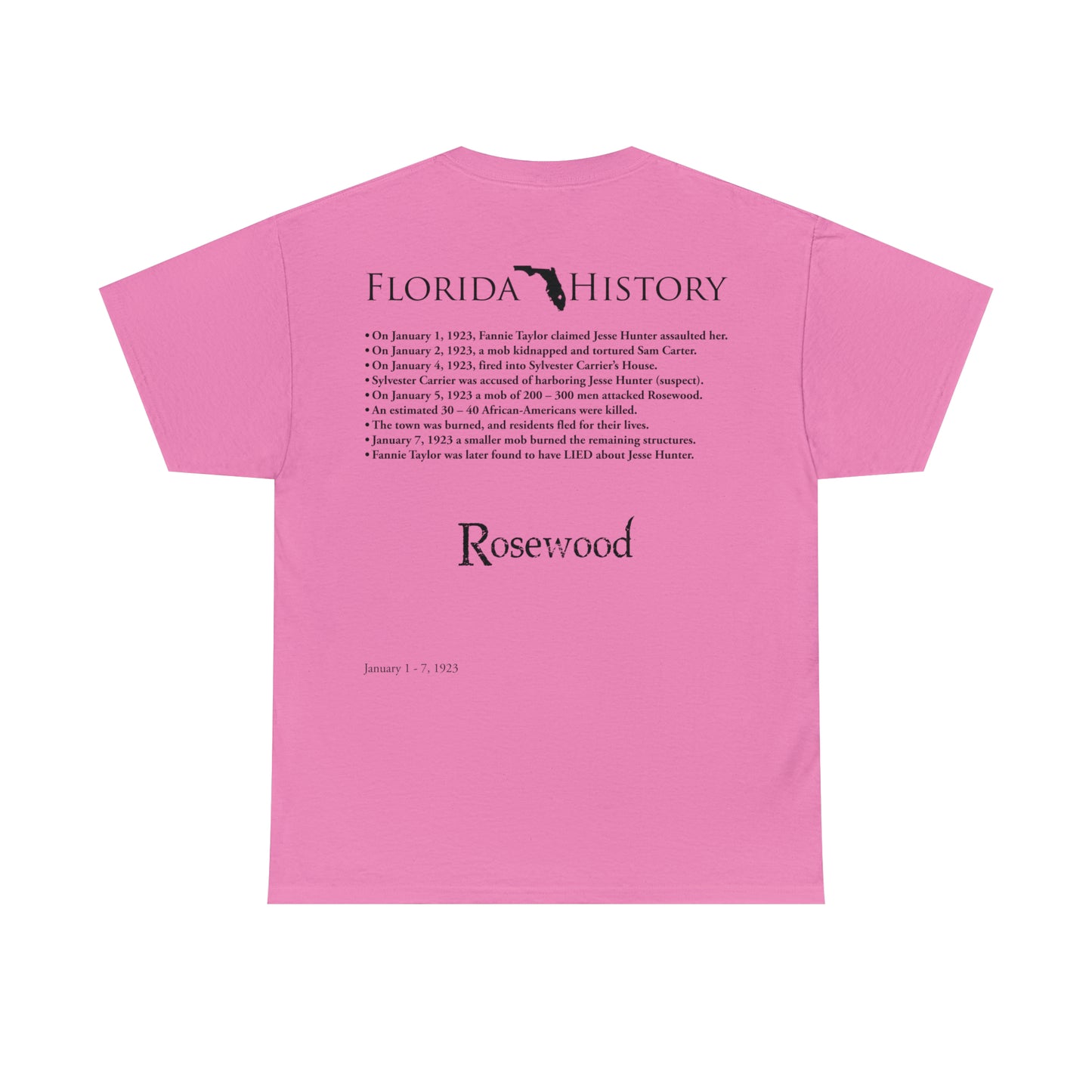 Florida History - Rosewood Massacre T-Shirt