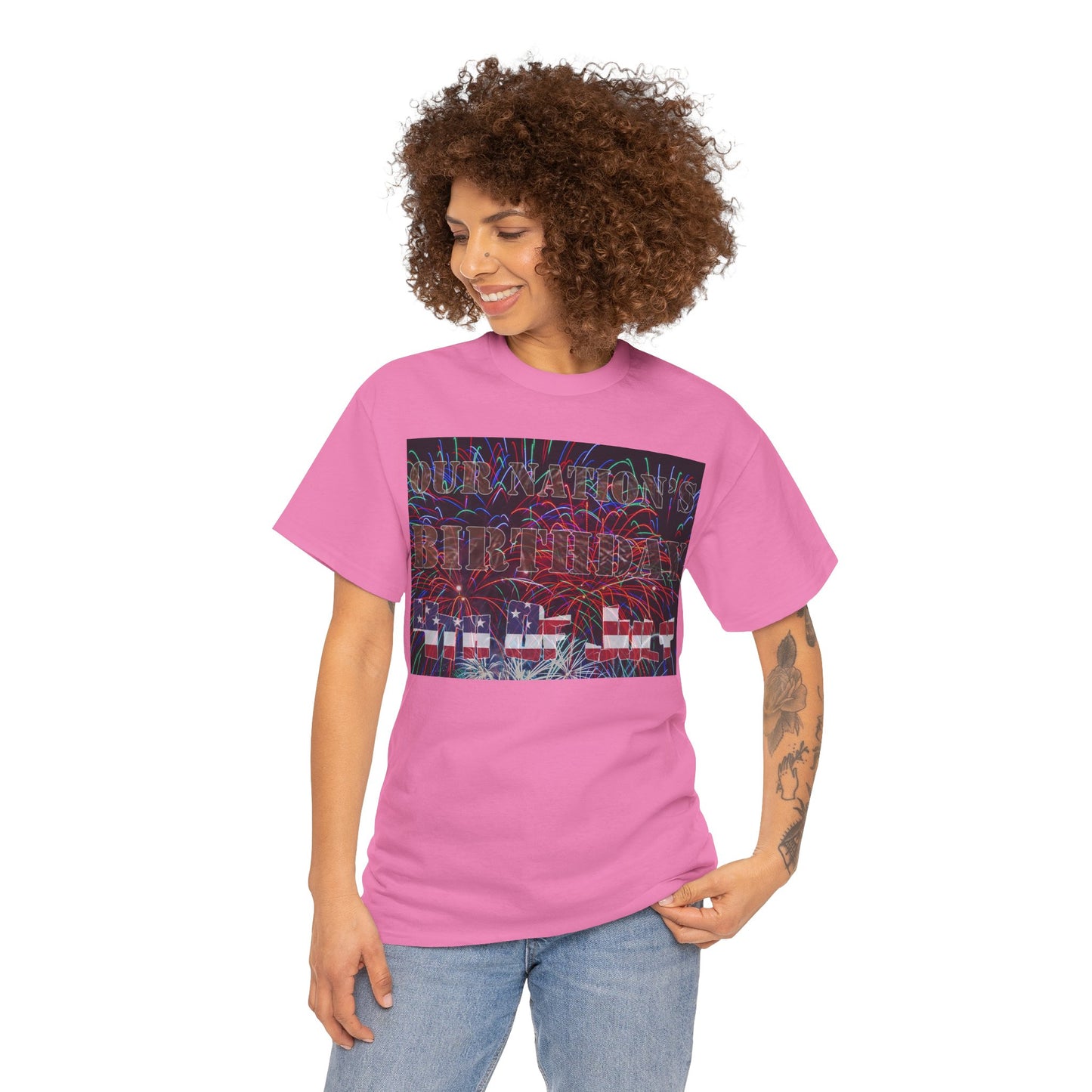 Men's or Women's Our Nation's Birthday American Independence T-Shirt