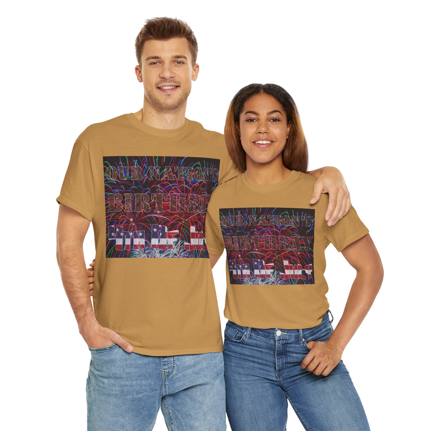 Men's or Women's Our Nation's Birthday American Independence T-Shirt