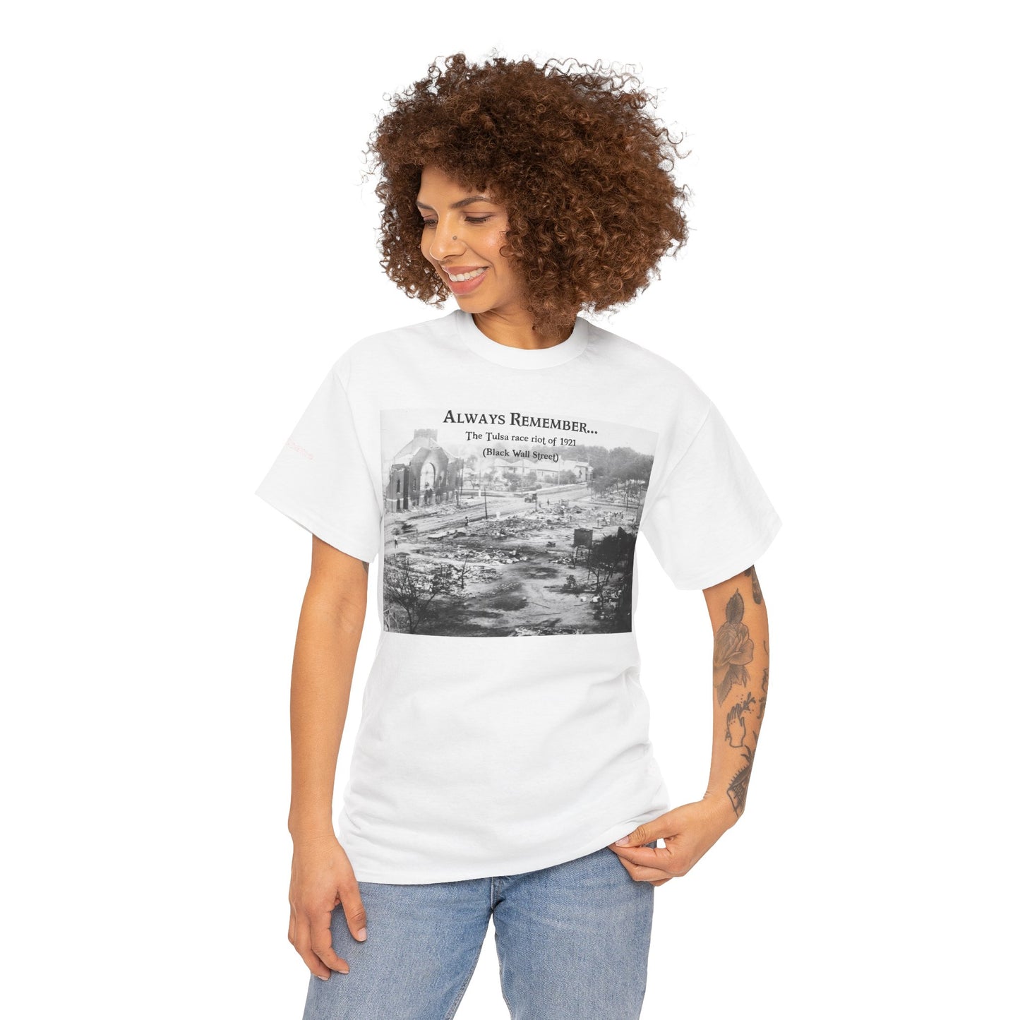 Men's or Women's Always Remember...Black Wall Street T-Shirt (Light)