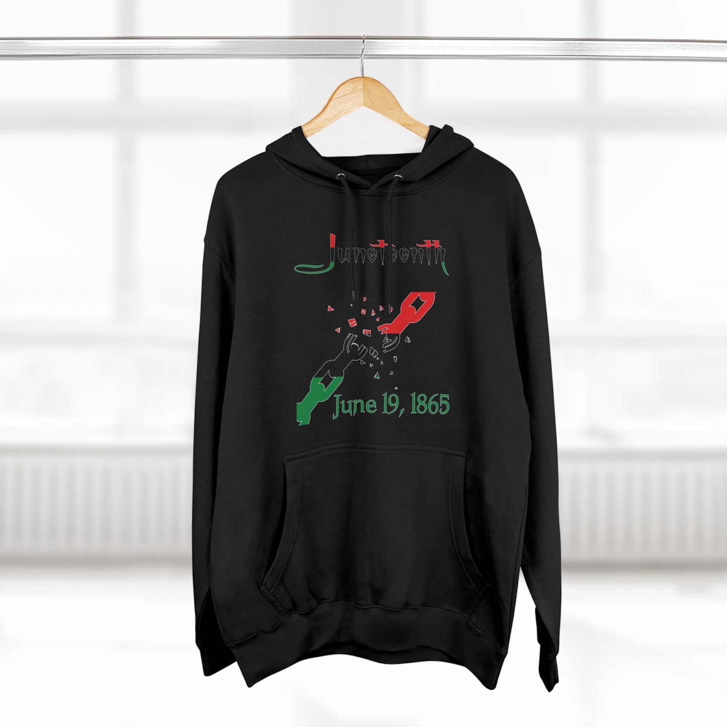 Juneteenth Broken Chains Pullover Hoodie