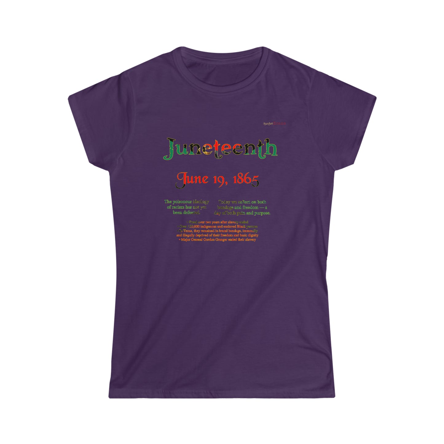 Juneteenth Emancipation Women's Softstyle T-Shirt