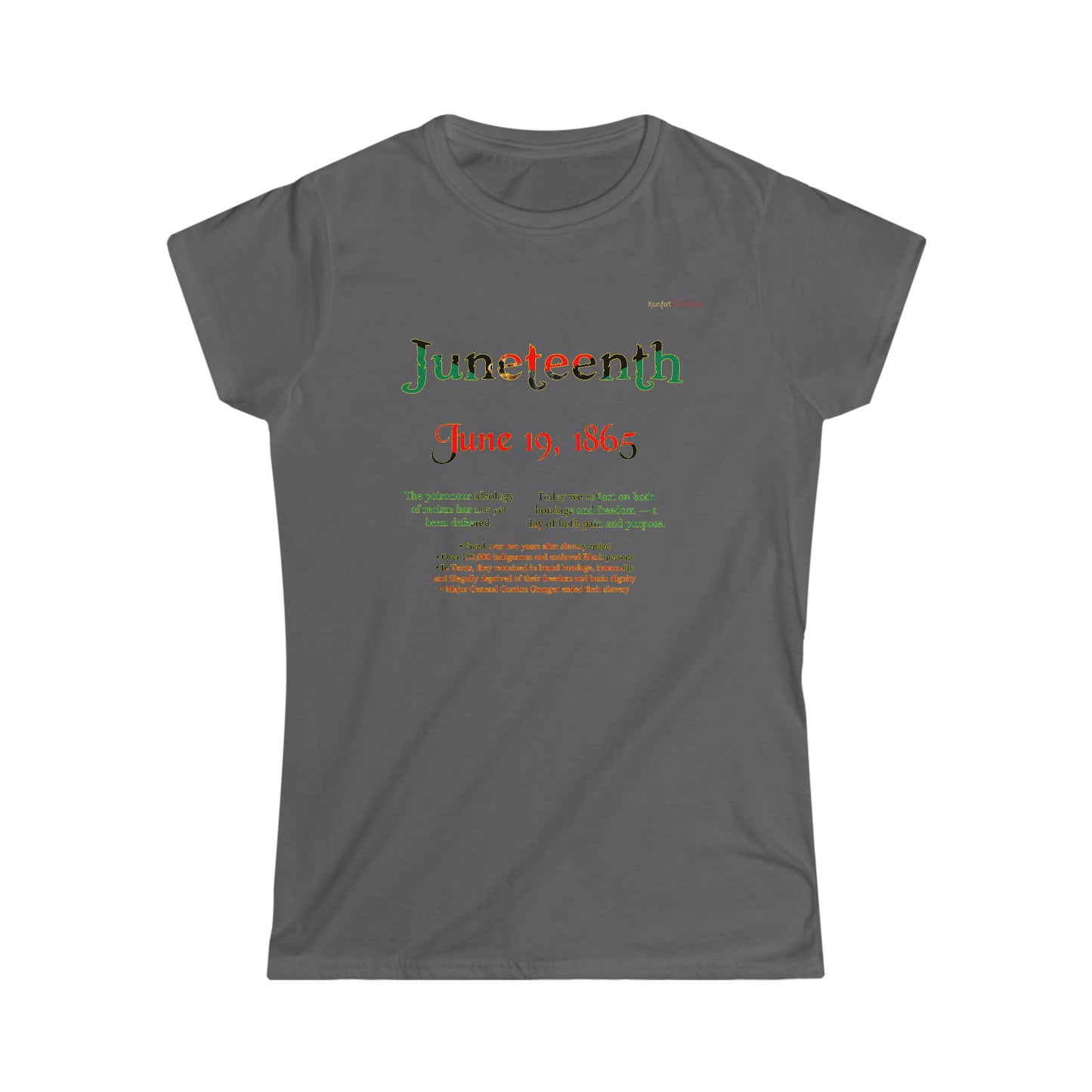 Juneteenth Emancipation Women's Softstyle T-Shirt