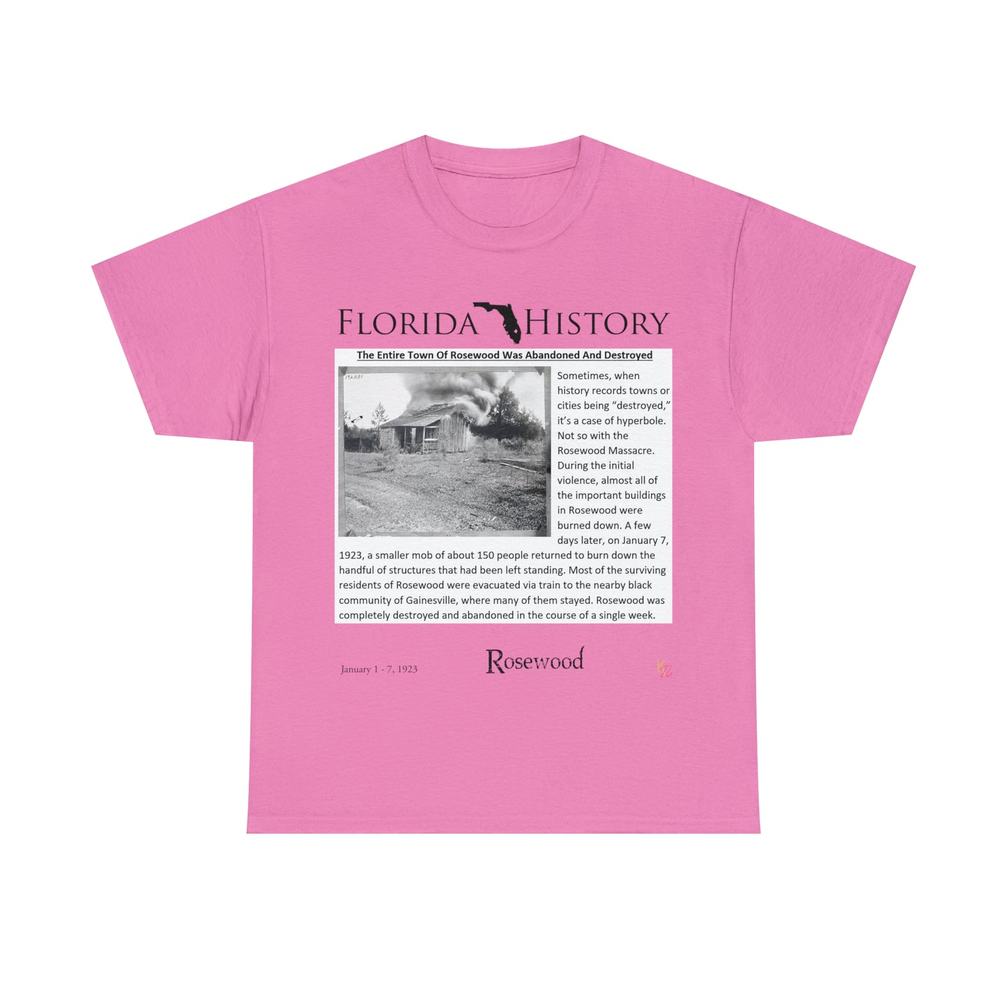 Florida History - Rosewood Massacre T-Shirt