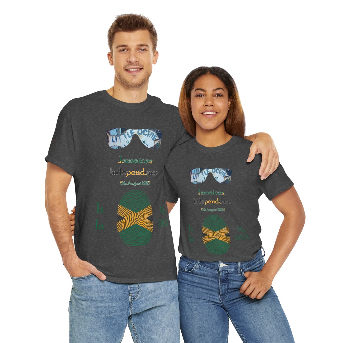 Men's or Women's Jamaican Independence Fingerprint T-Shirt