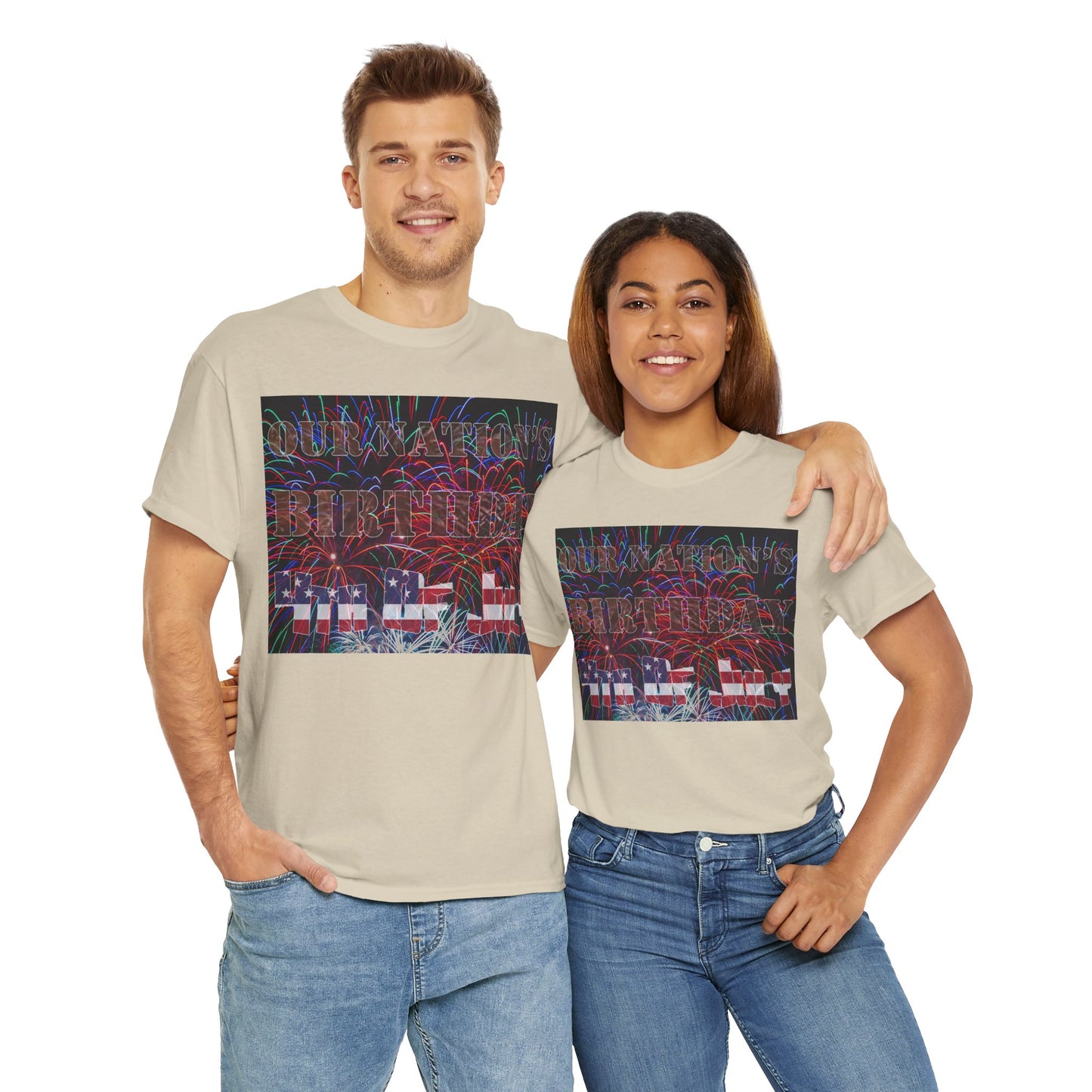 Men's or Women's Our Nation's Birthday American Independence T-Shirt