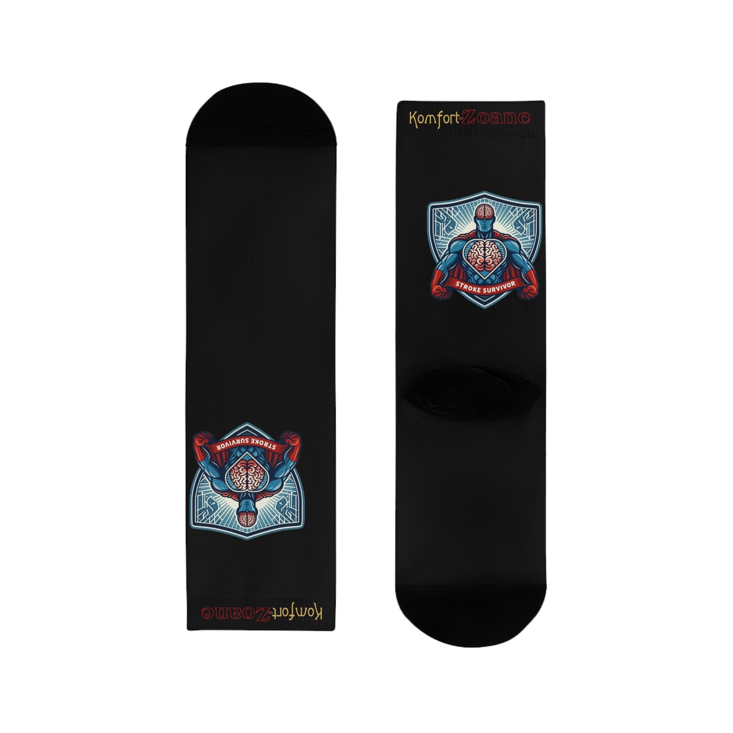 Stroke Survivor Sublimation Crew Socks (EU)