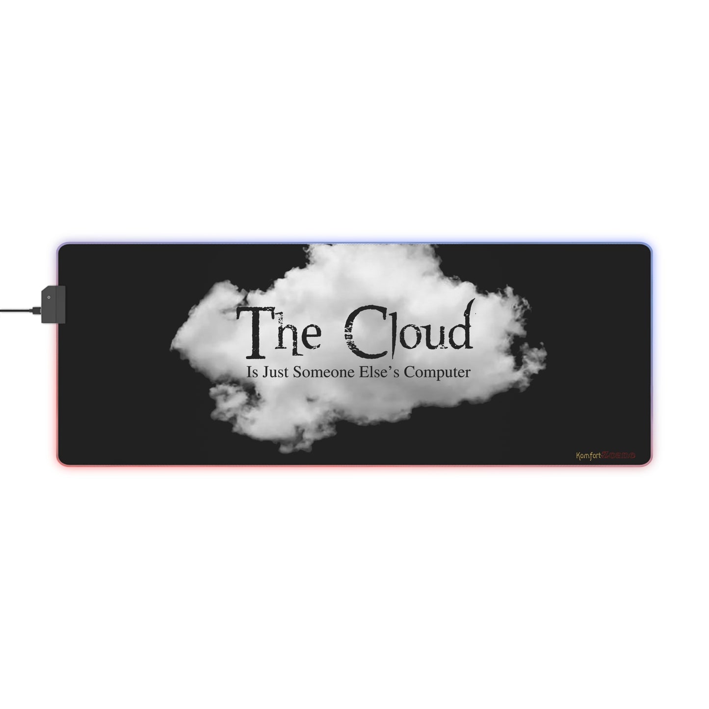 The Cloud LED Gaming Mouse Pad - Black (Tech Lovers)