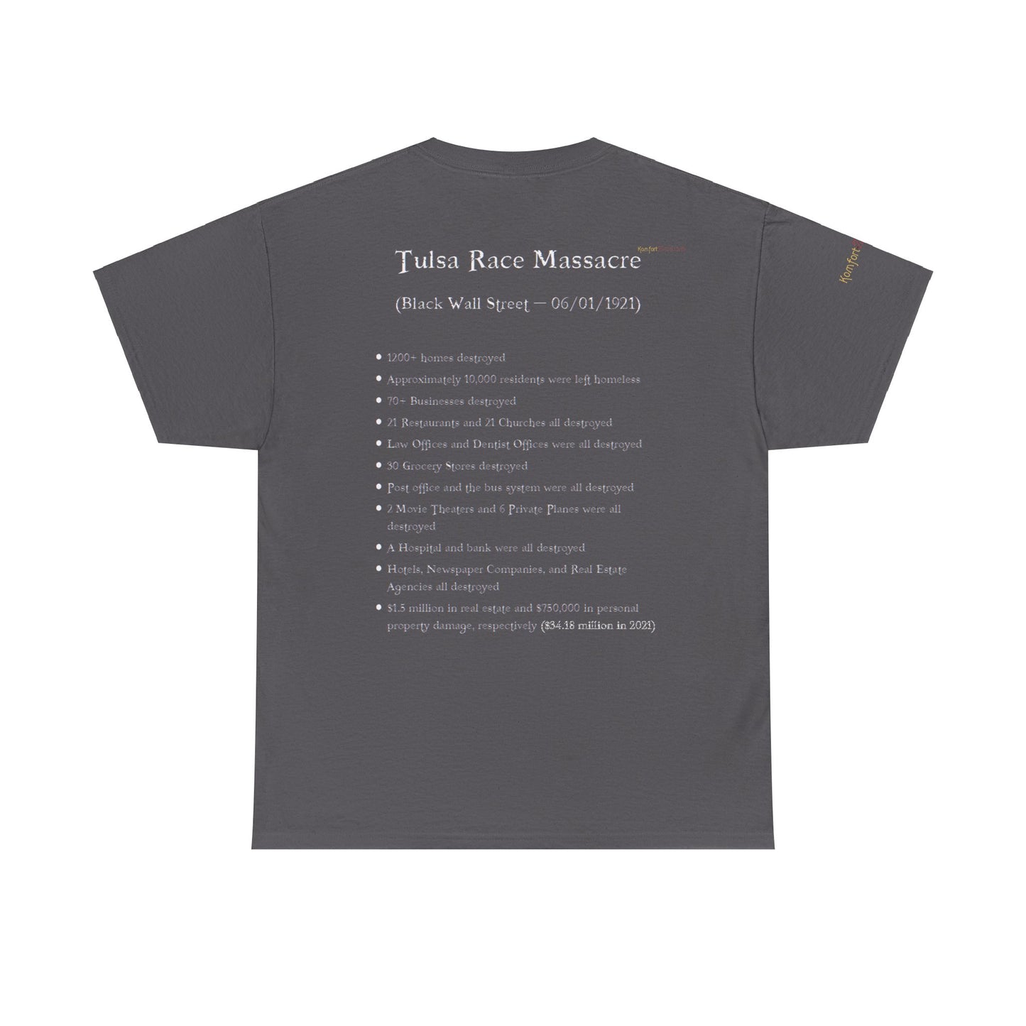 Men's or Women's Always Remember...Black Wall Street T-Shirt (Dark)