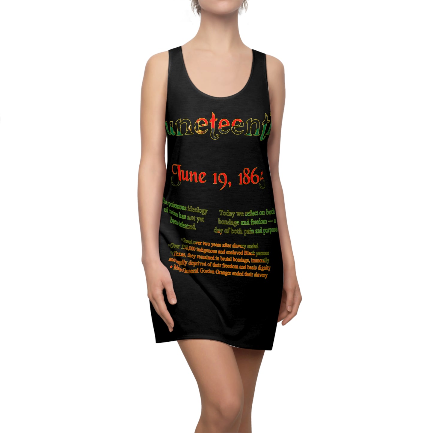 Juneteenth Emancipation Racerback Dress