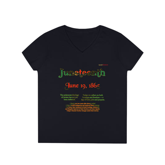 Juneteenth Emancipation Women's V-Neck T-Shirt