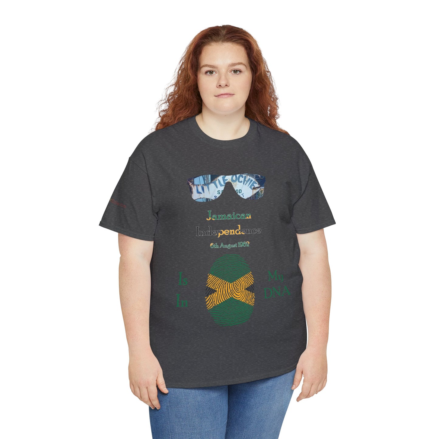 Men's or Women's Jamaican Independence Fingerprint T-Shirt