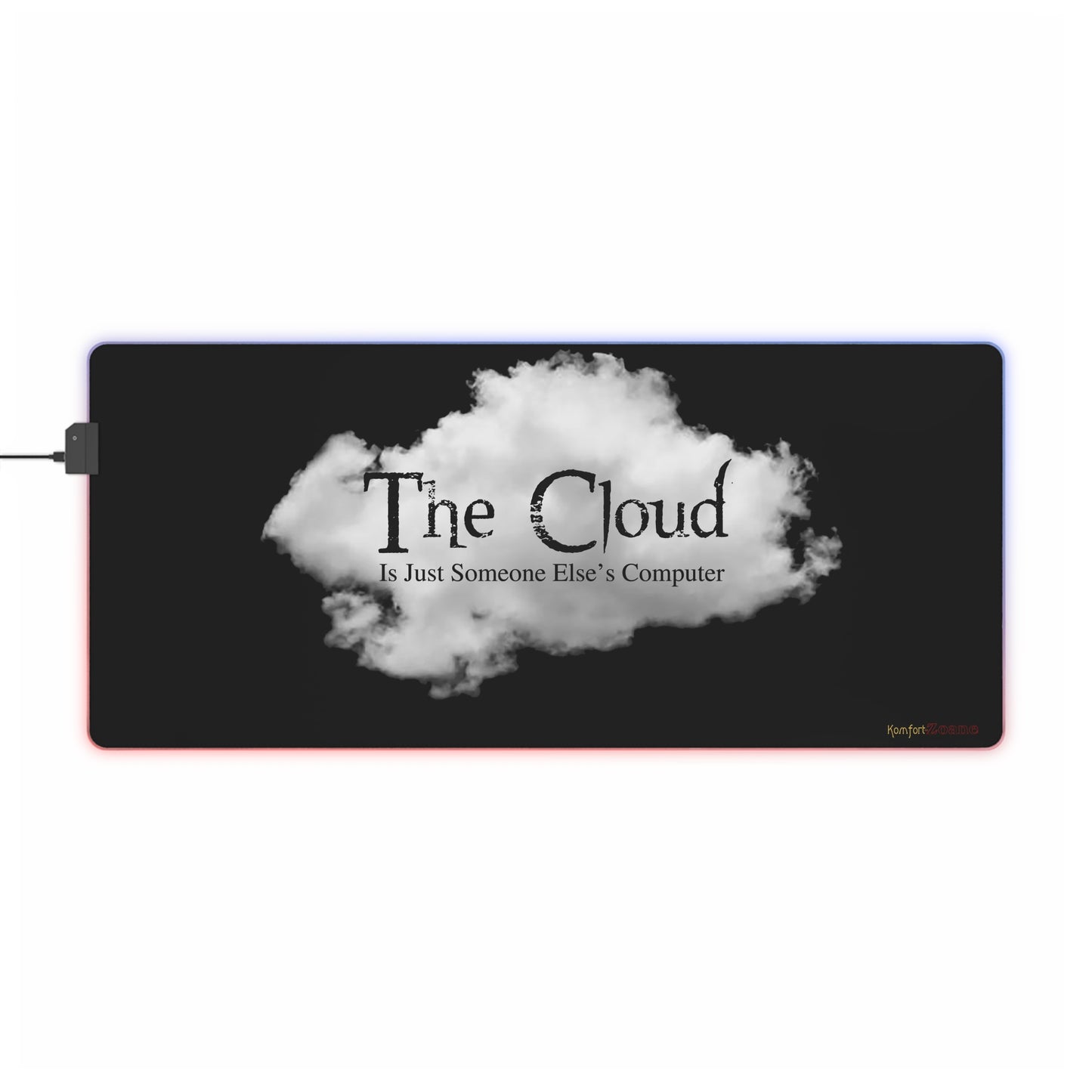 The Cloud LED Gaming Mouse Pad - Black (Tech Lovers)