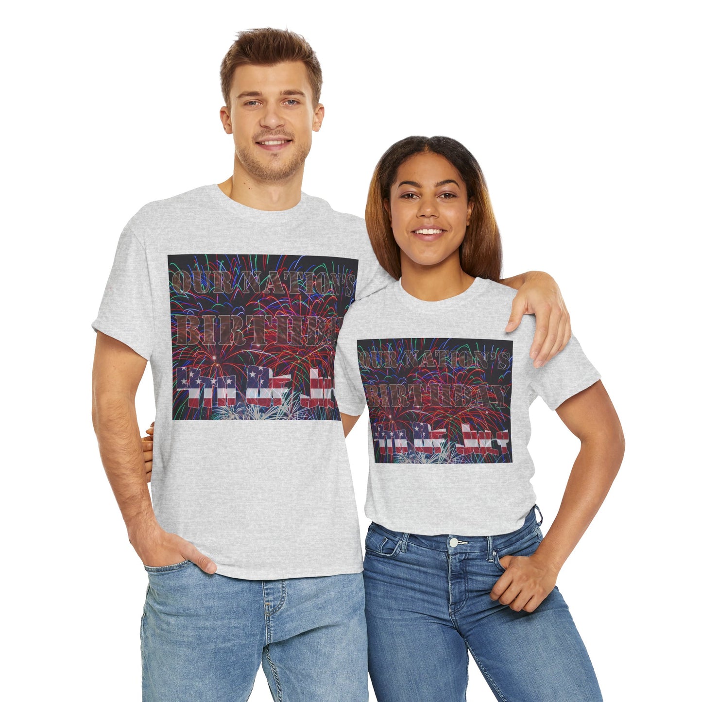 Men's or Women's Our Nation's Birthday American Independence T-Shirt